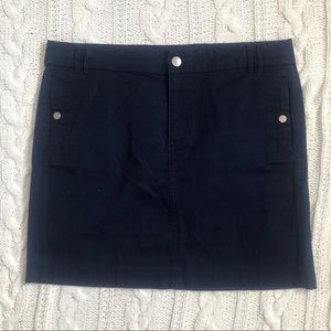 Gap 12 navy stretch above knee skirt NWOT